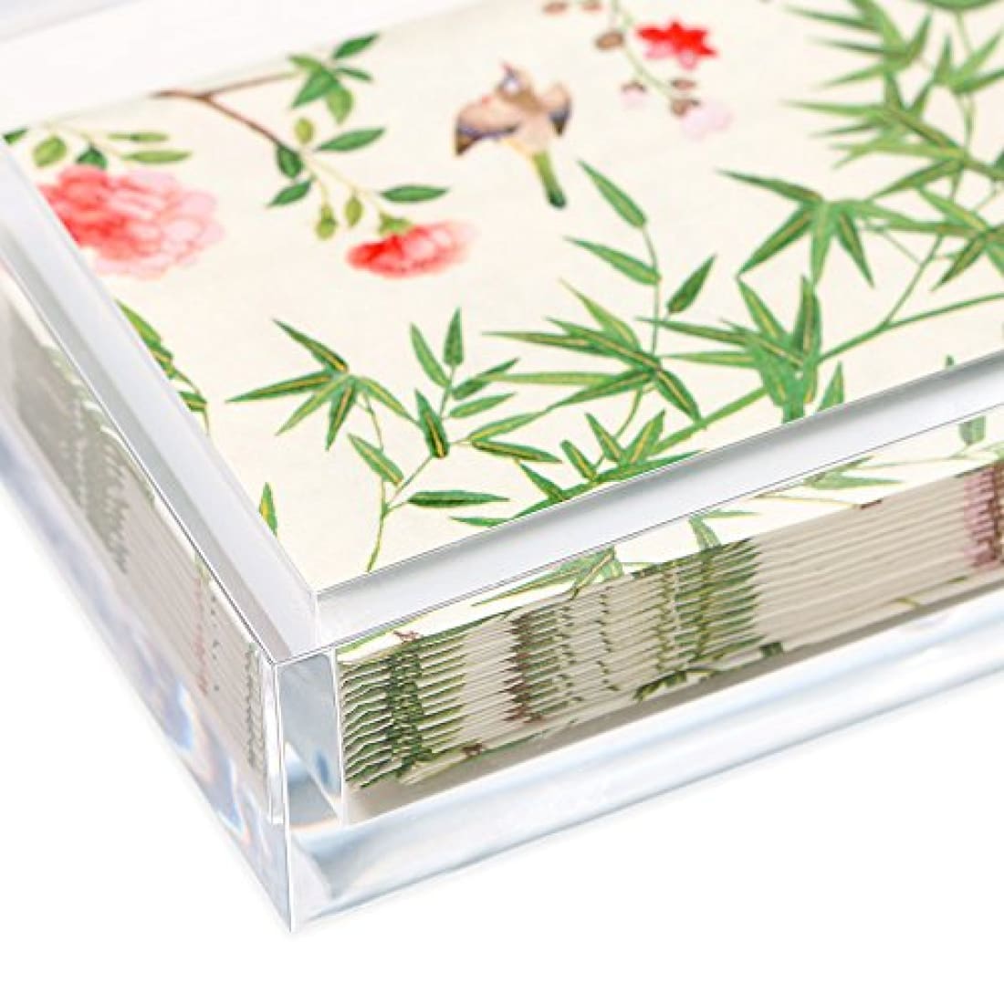 Caspari Napkin Holder Guest Towel Clear