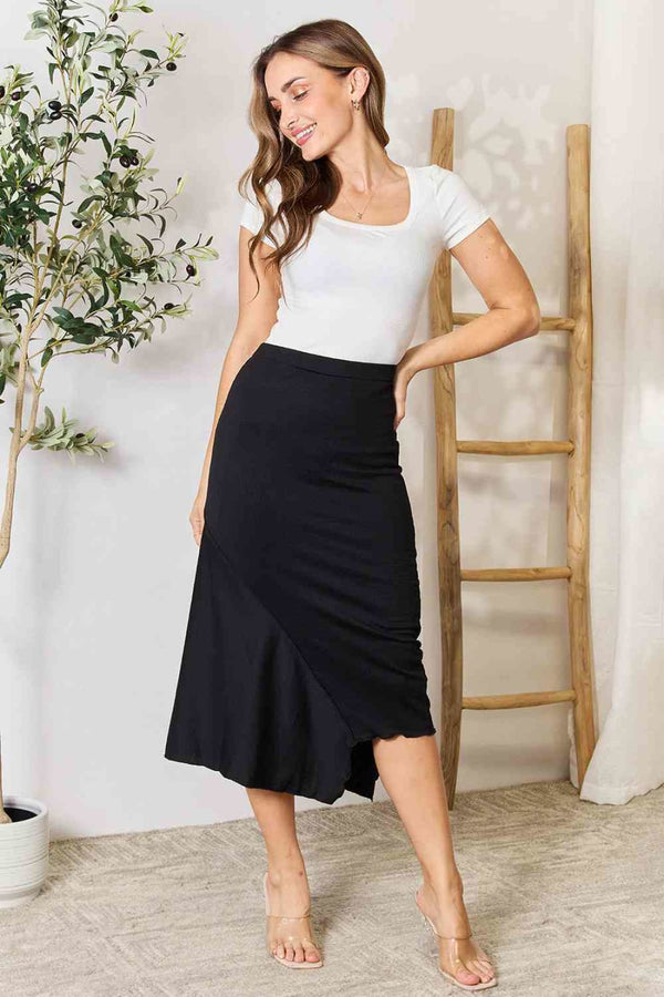 Culture Code Full Size High Waist Midi Skirt | midi skirt