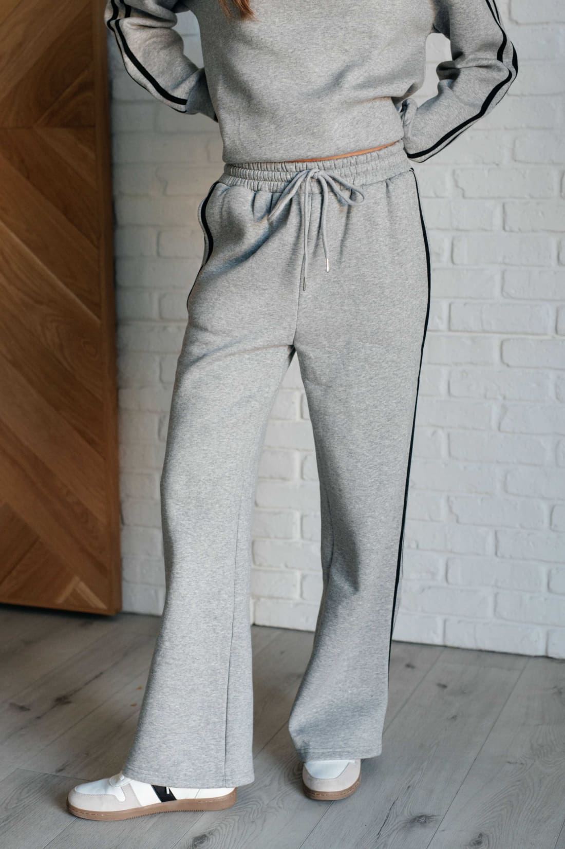 Don’t Get Stuck Stripe Detail Sweatpants