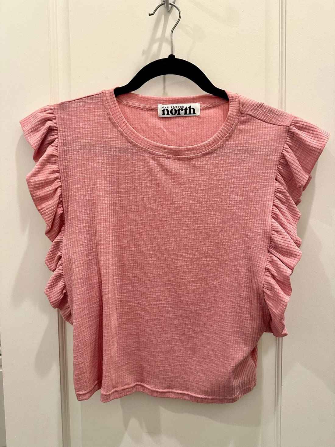 Especially Sweet Ruffle Sleeve Crop Top - Limited Quantities