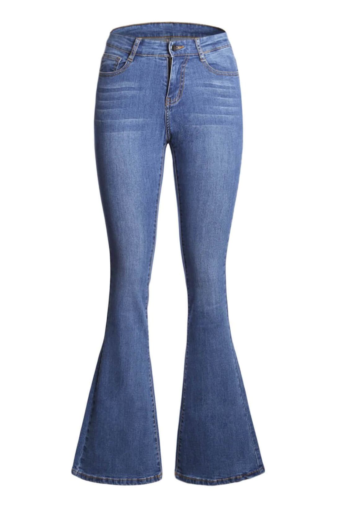 Fashion Boutique Light Blue Wash Vintage Flared Leg Jeans