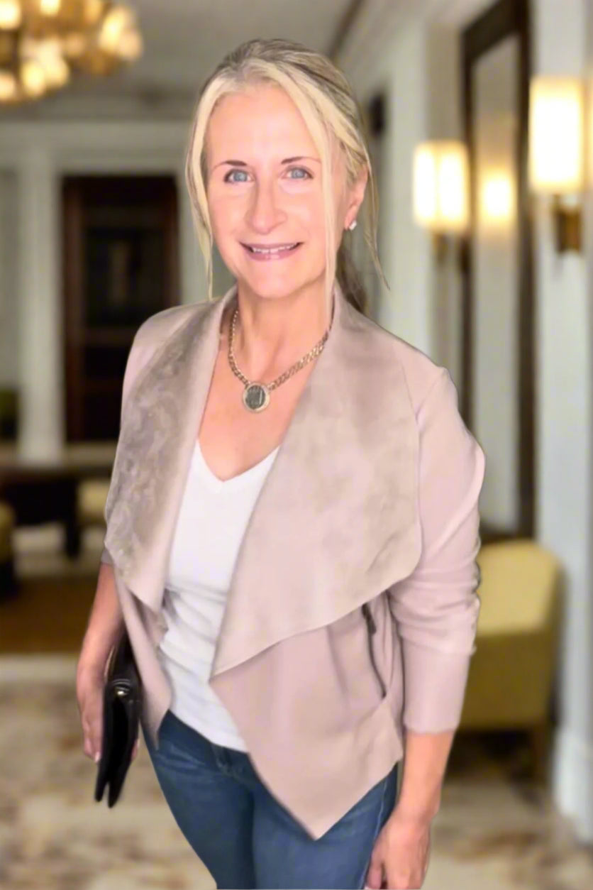 Gorgeous (and Realistic) Faux Leather Jacket