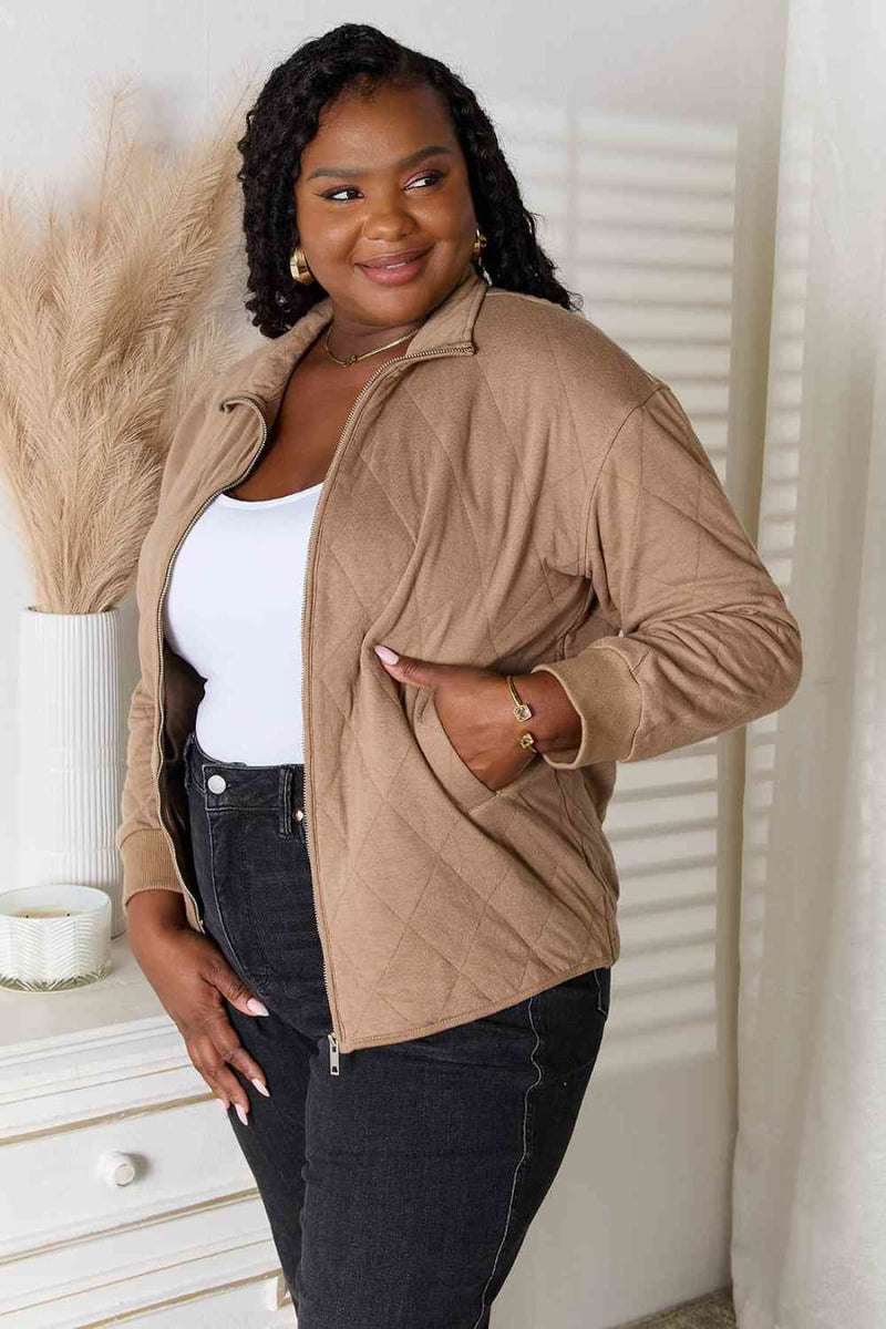 Heimish Full Size Zip - Up Jacket with Pockets | Jackets & Coats