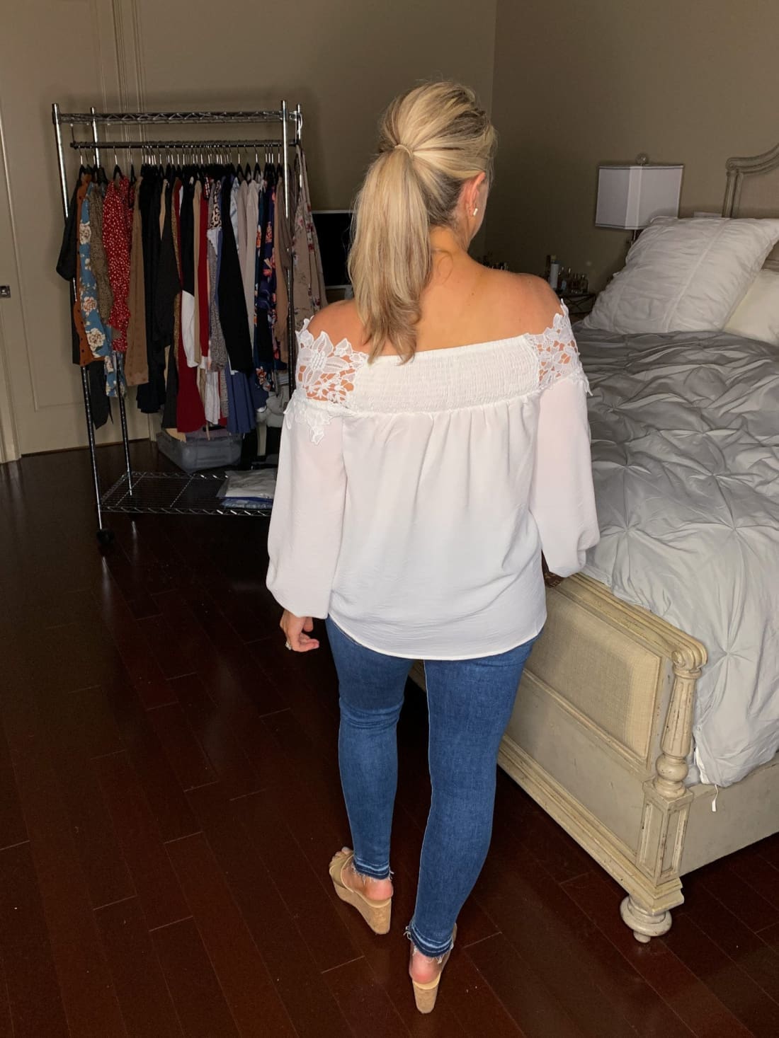 Lace Off Shoulder Top