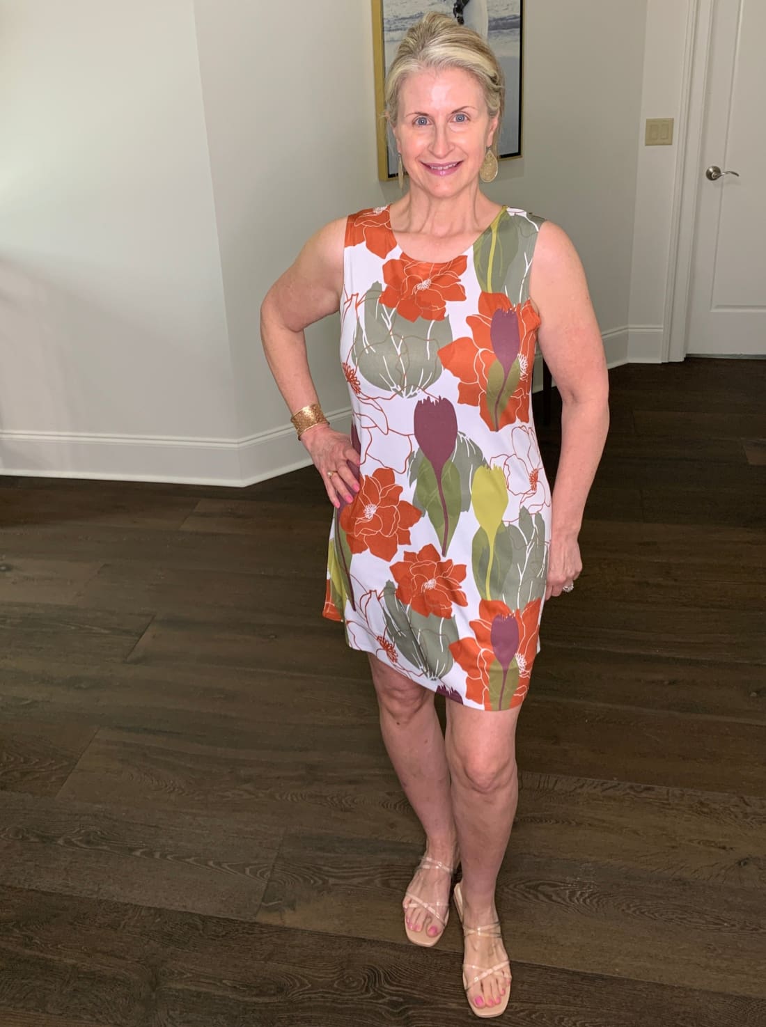 Sleeveless Floral Mini Dress