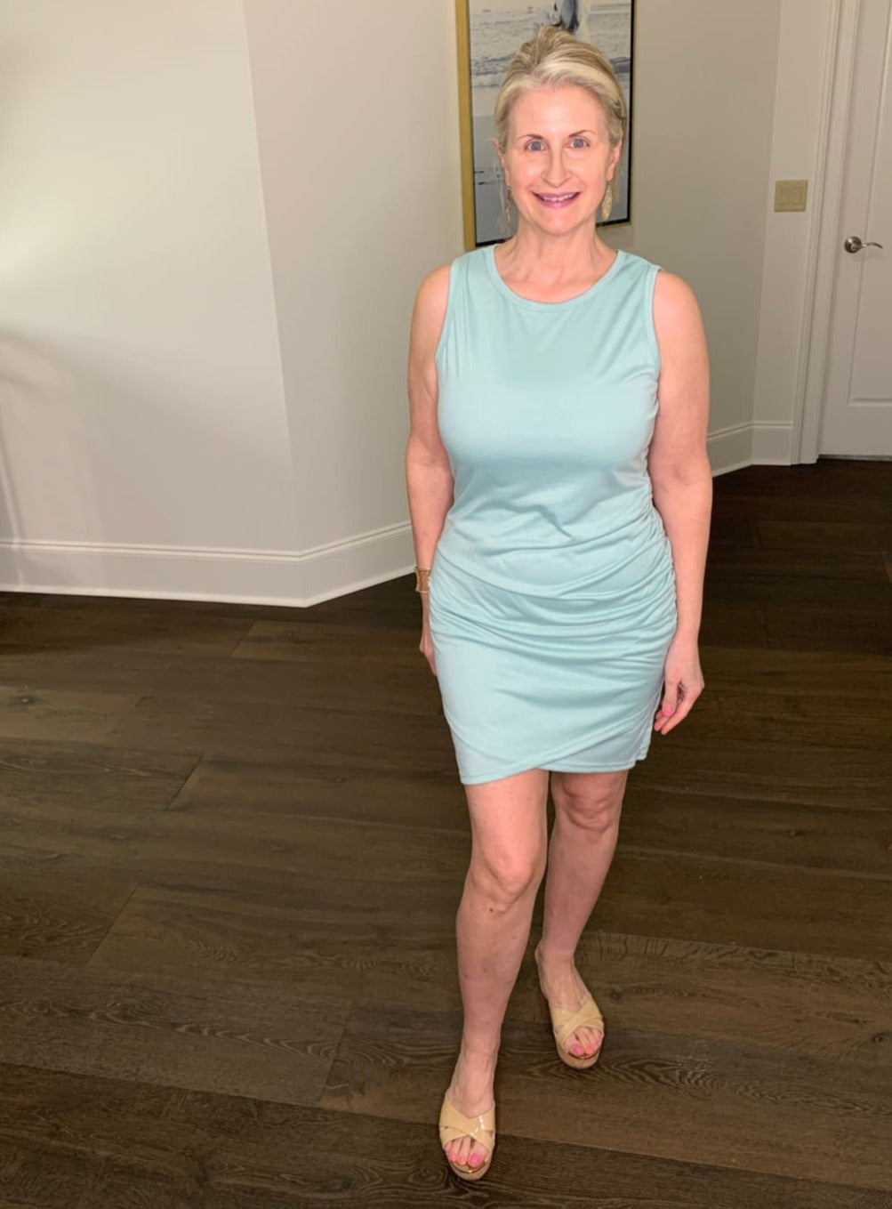 Sleeveless Ruched Minidress