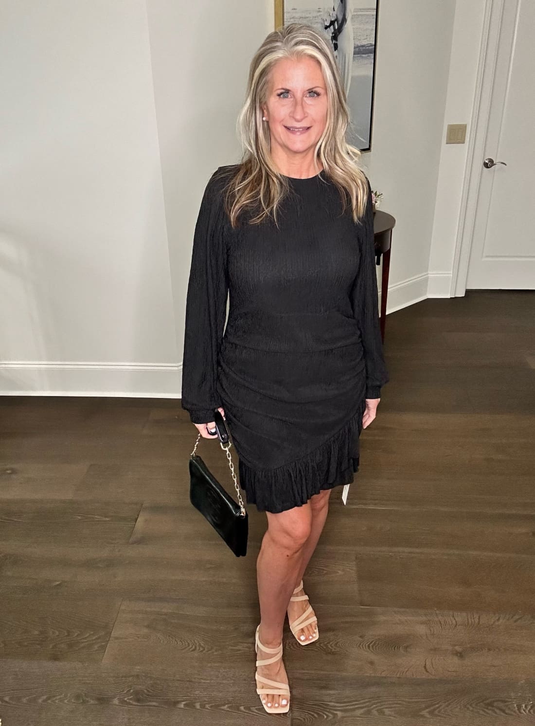 Travel - Ready Flattering Mini Dress with Ruching