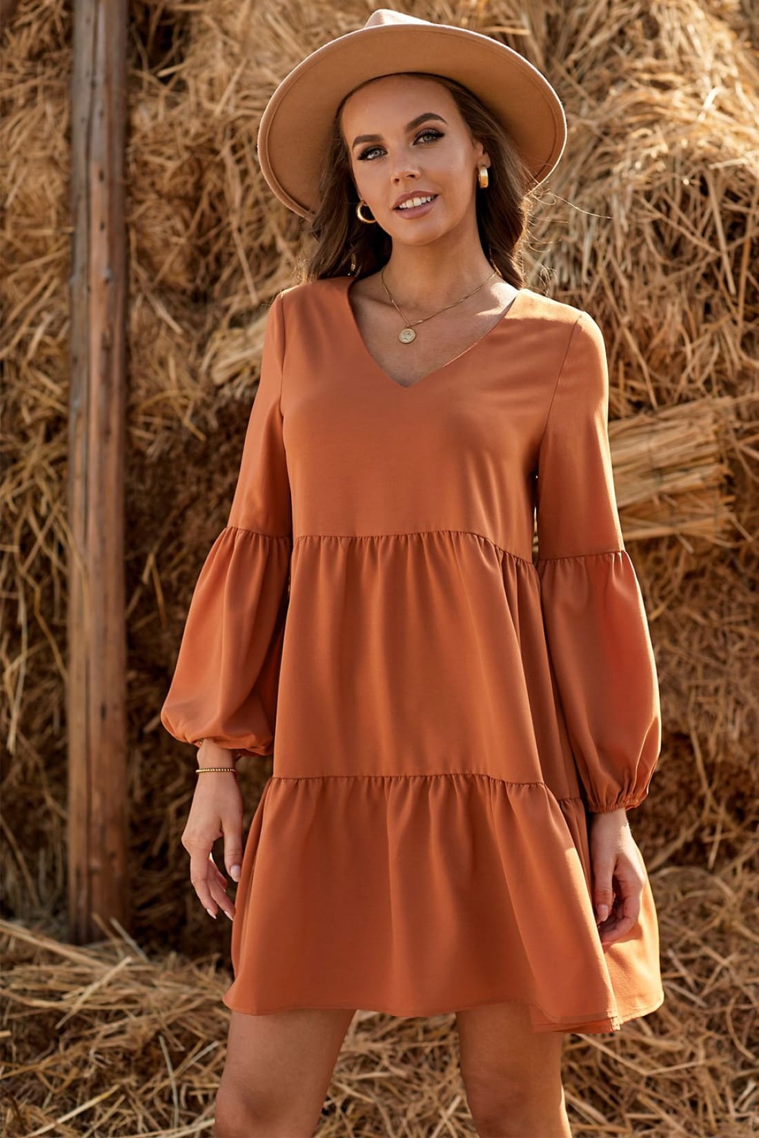 Boho Tiered Tunic Dress - Several Colors