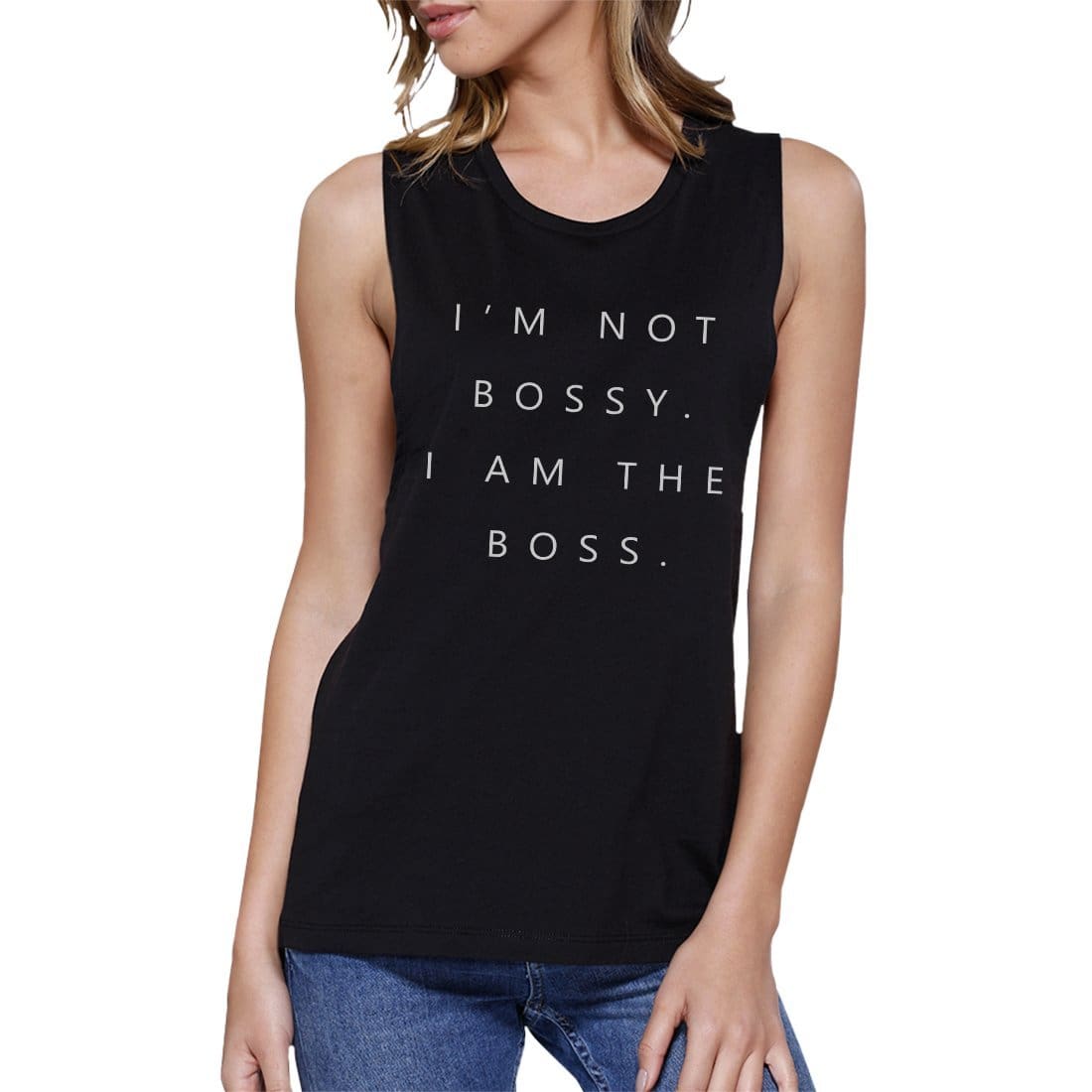 Boutique Fashion I’m Not Bossy Womens Muscle Shirt Sleeveless Top