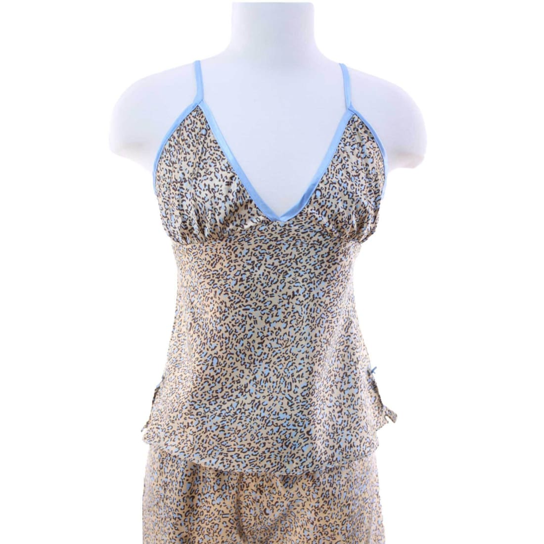 Boutique Fashion Sante Classics Satin Leopard Pajamas | Loungewear Lingerie PJ’s