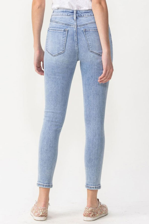 Lovervet Full Size Talia High Rise Crop Skinny Jeans | jeans