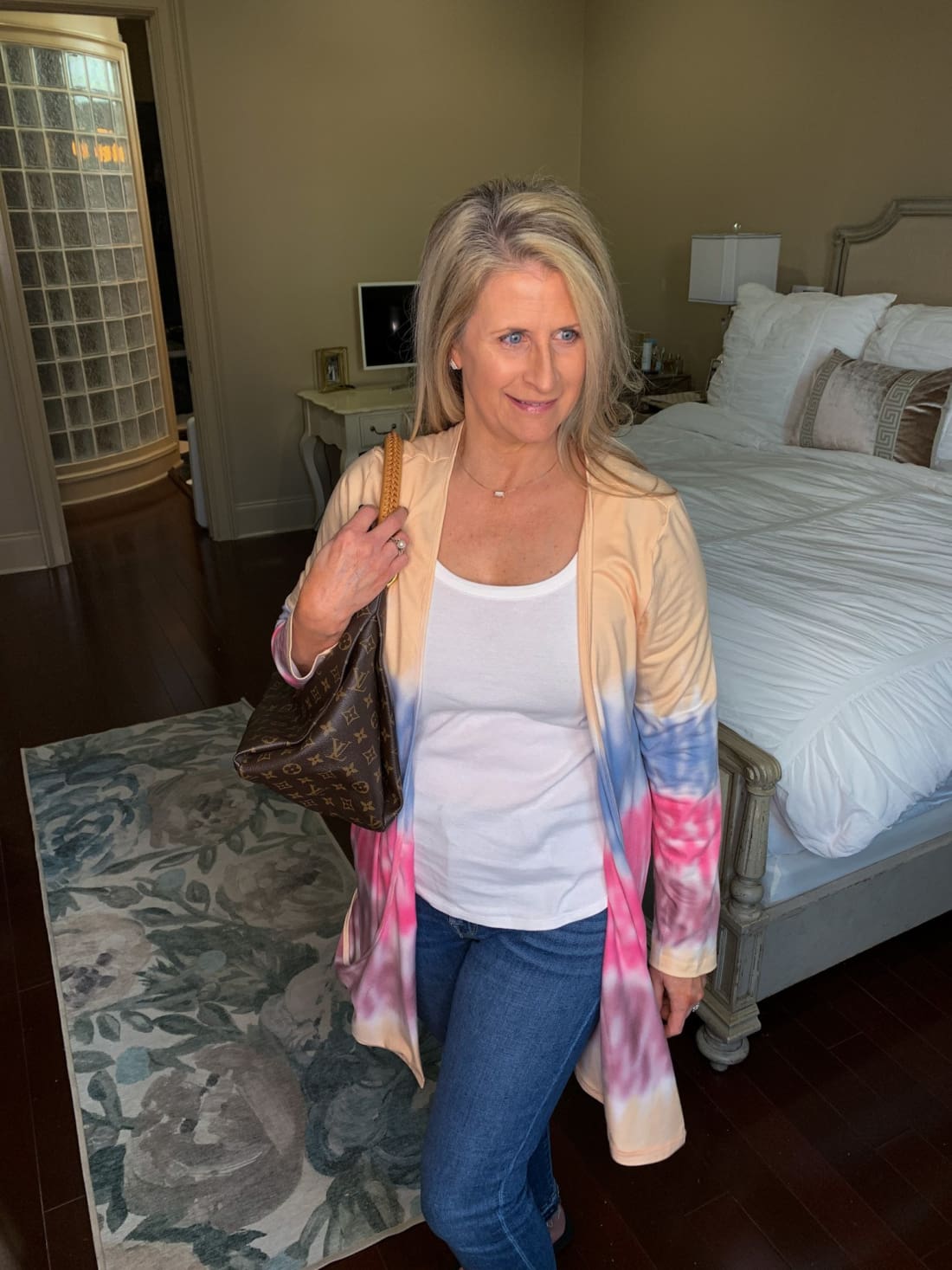 Monica Tie Dye Open Cardigan - Multi