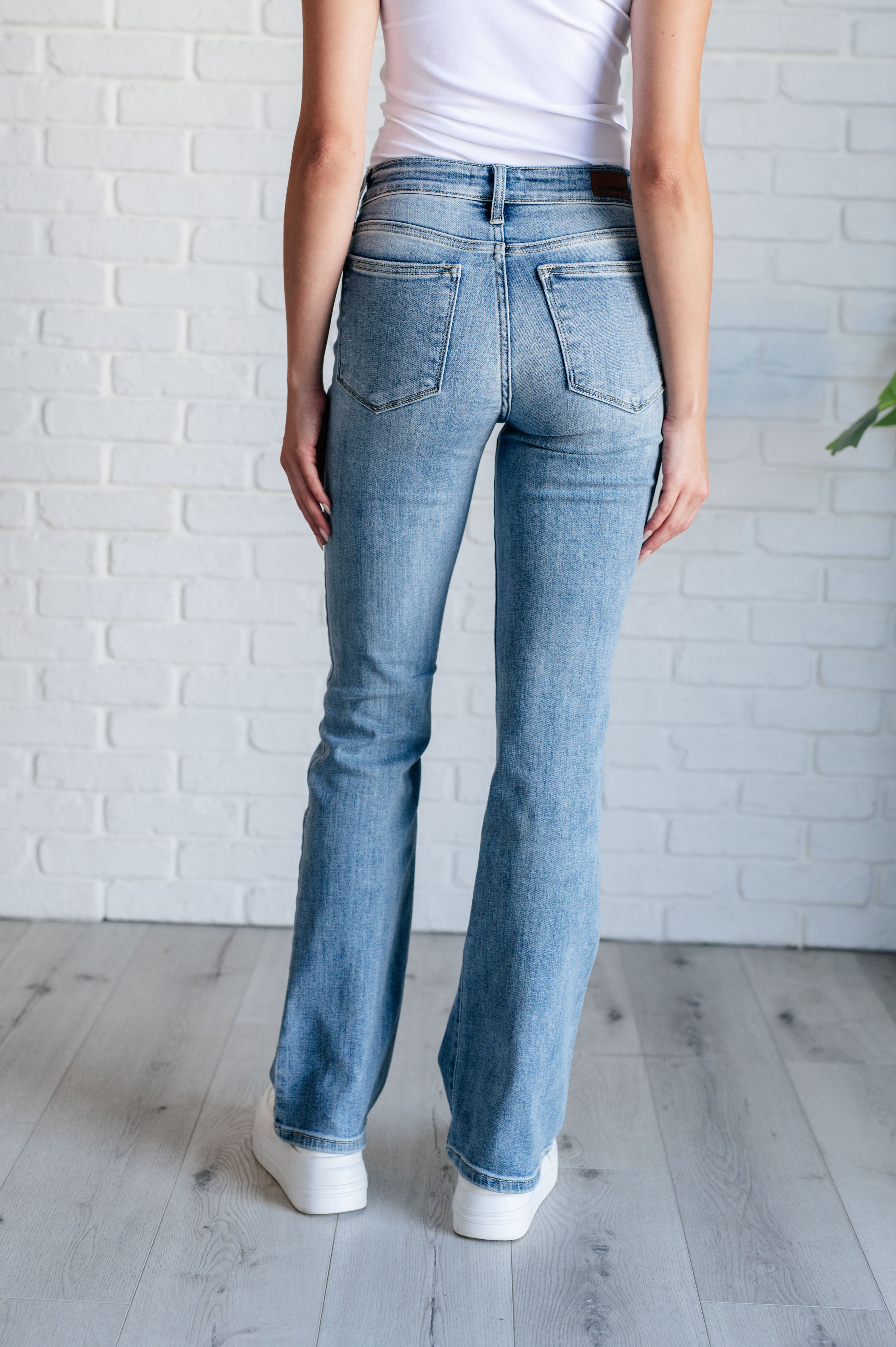 Alana Mid Rise Clean Bootcut Jeans | Womens jeans