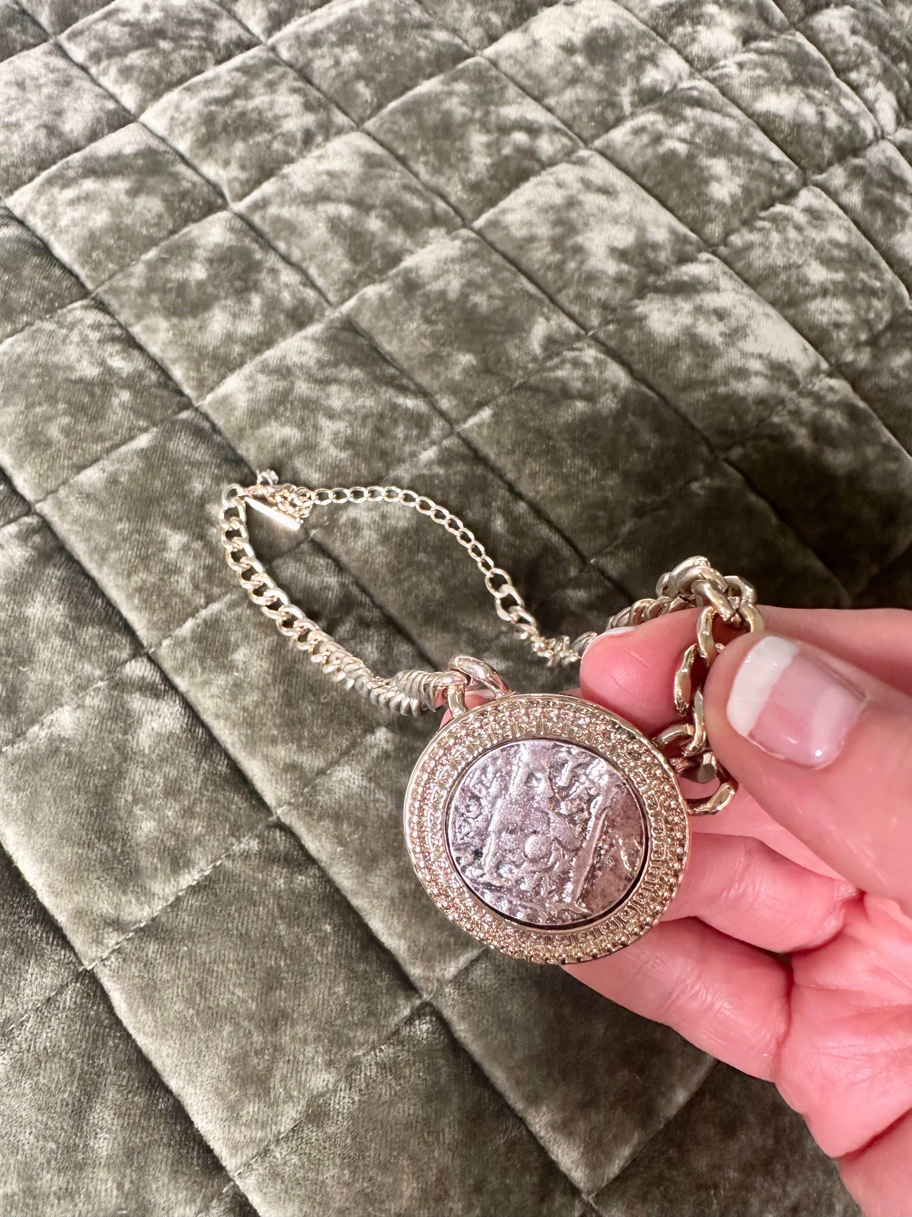 Coin Short Statement Necklace