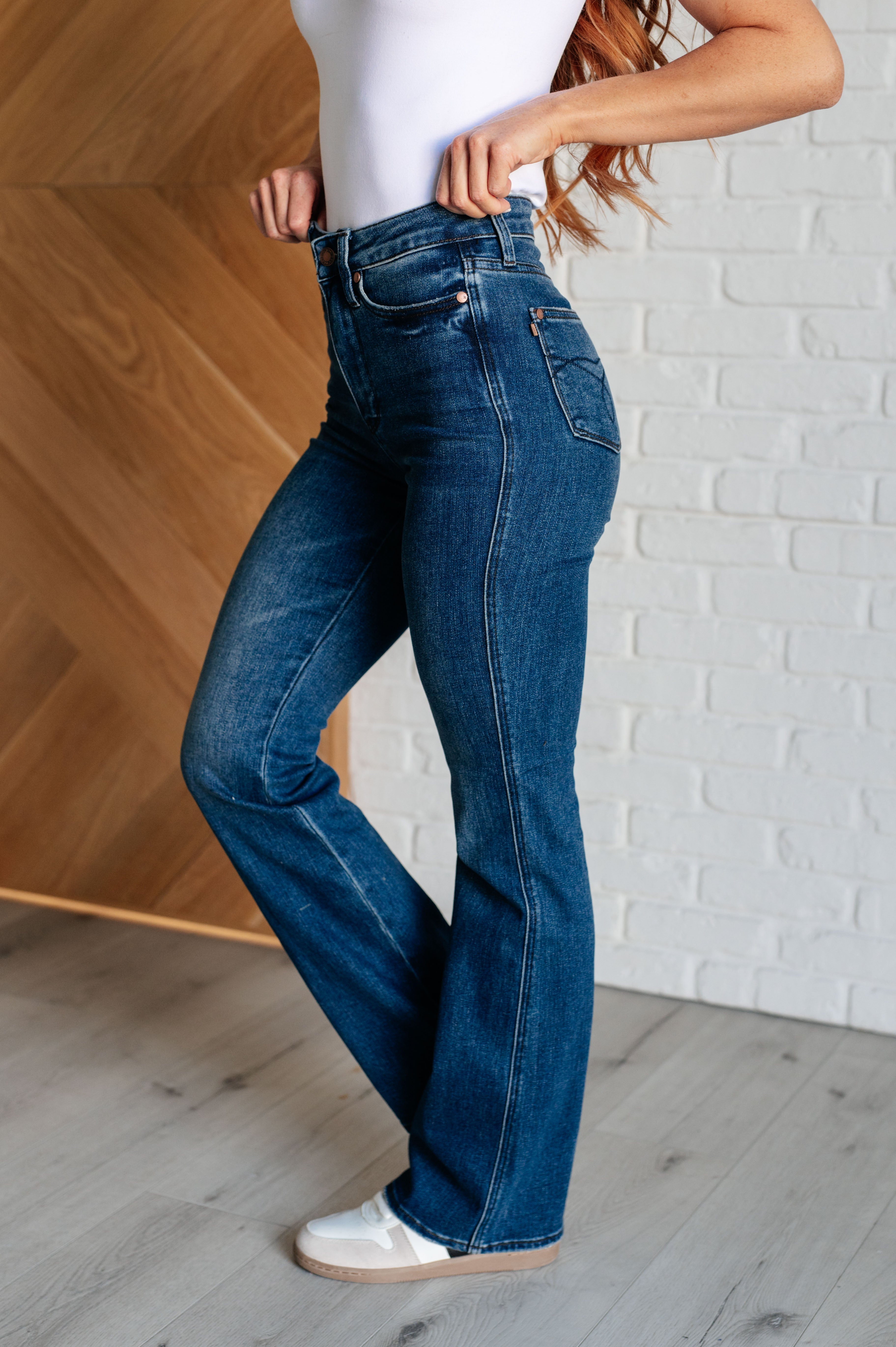 Santana High Rise Control Top Bootcut Jeans | Womens jeans