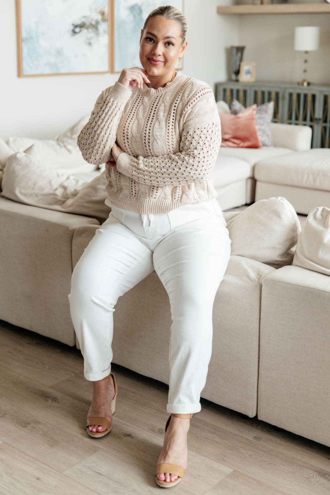 A Note of Thanks Cable Knit Sweater | Sweaters & Cardigans