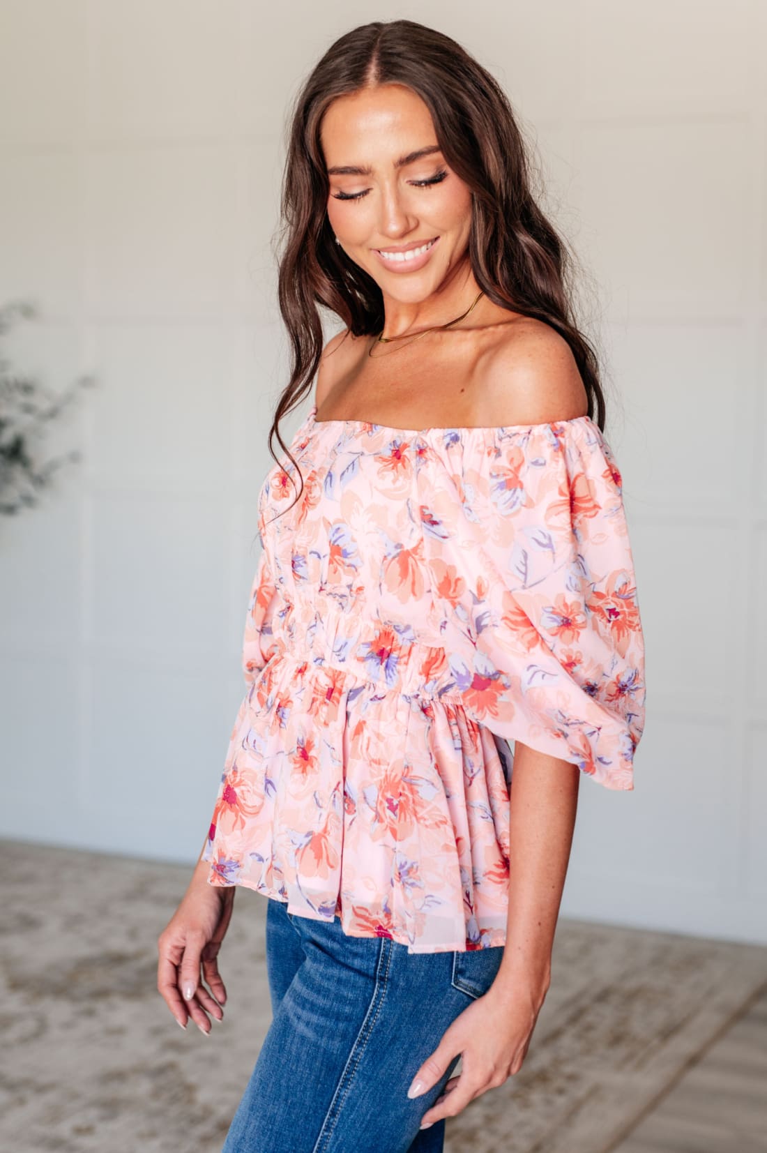 A Powerful Force Square Neck Balloon Sleeve Blouse | Tops