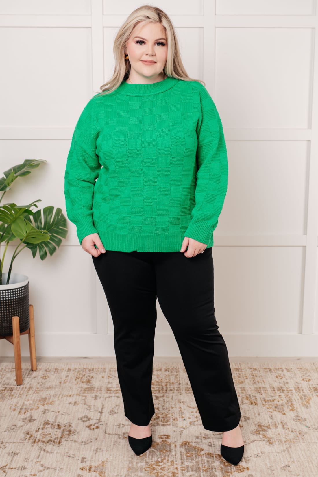 Holiday Green Pullover Sweater | Sweaters & Cardigans