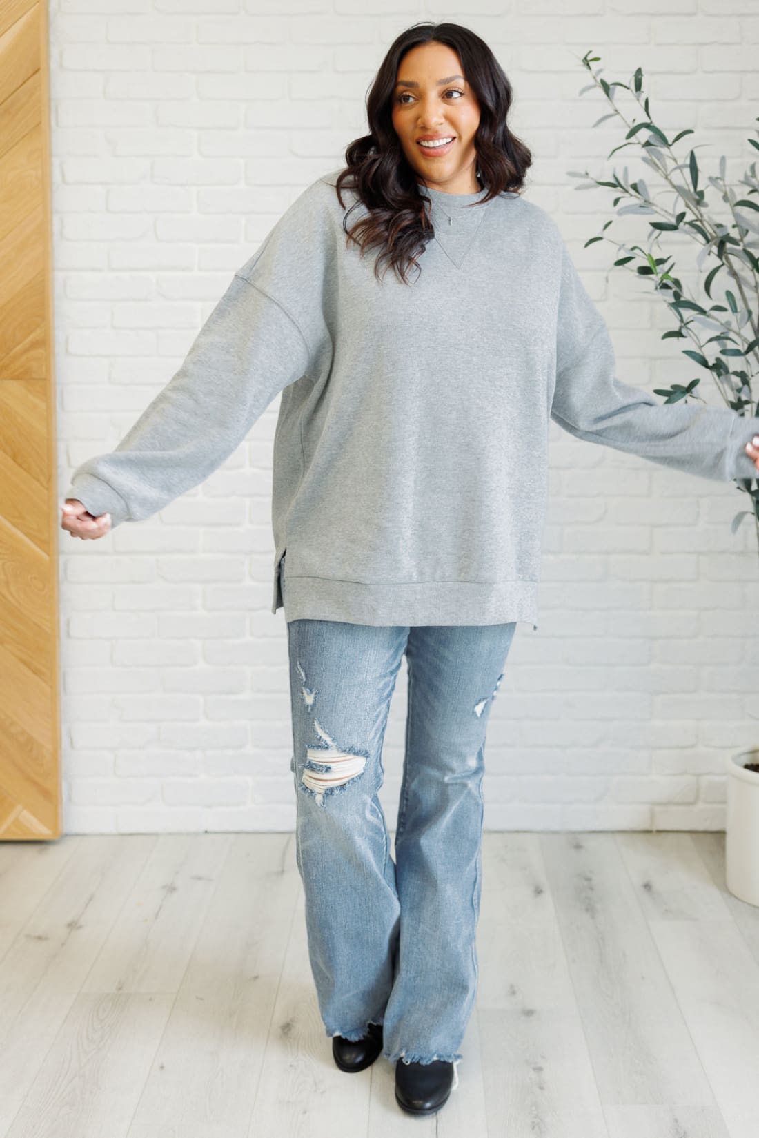 Adjust Your Expectations Relaxed Pullover | Tops