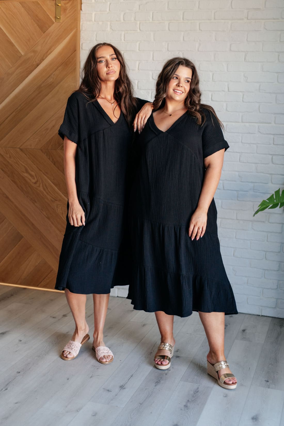 Always Learning Dolman Sleeve Dress in Black | Midi Dresses