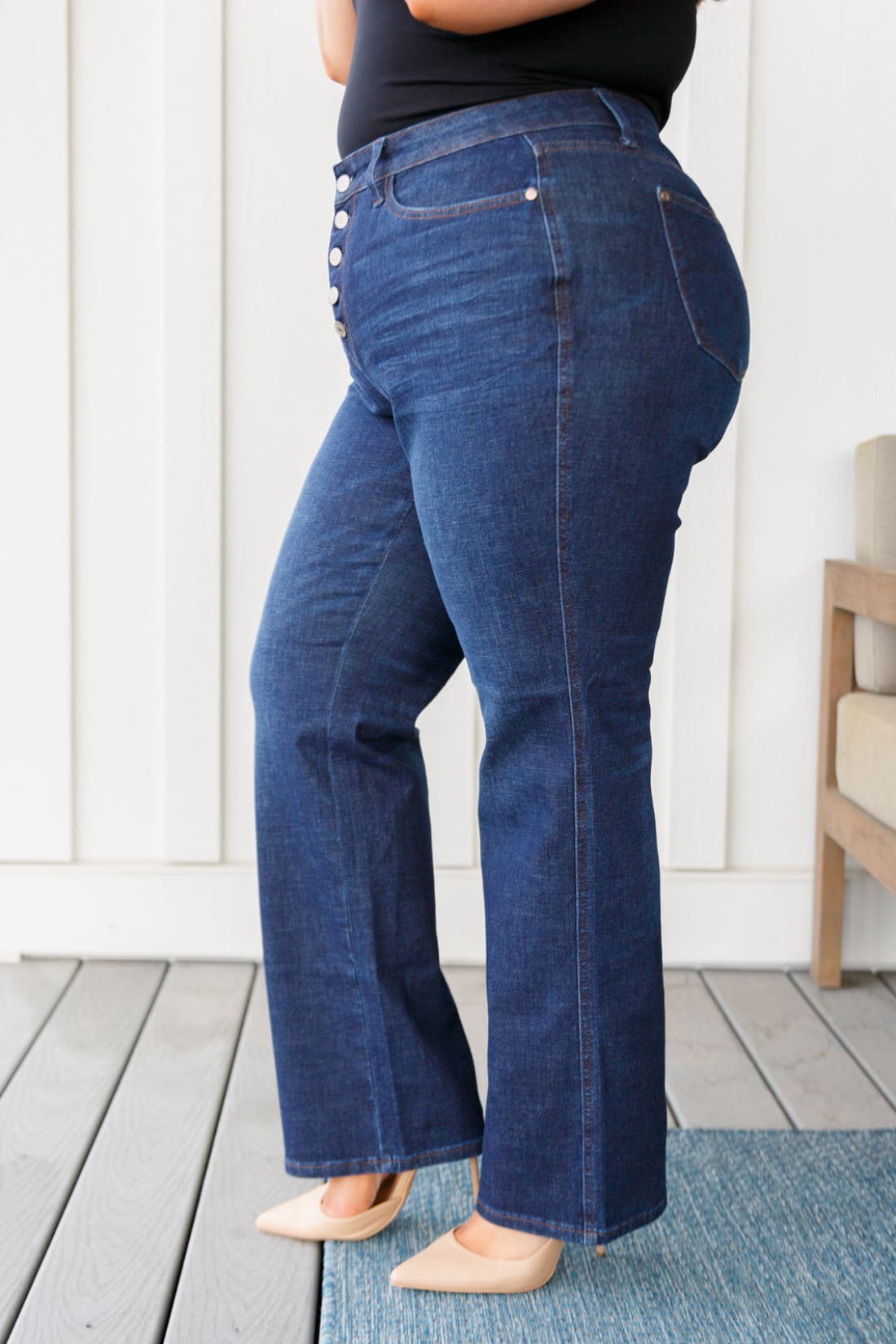 Arlo High Rise Button-Fly Straight Jeans | Women’s Jeans