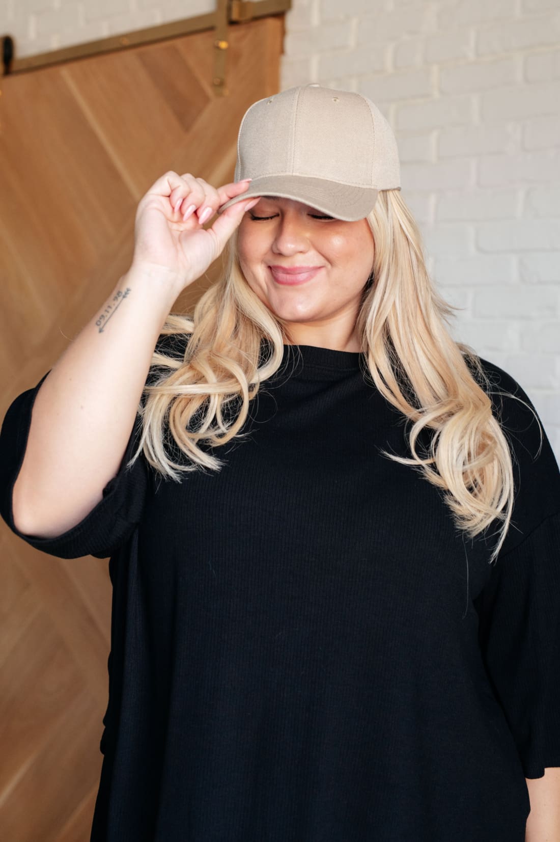 Basic Babe Ball Cap in Khaki | Hats & Caps