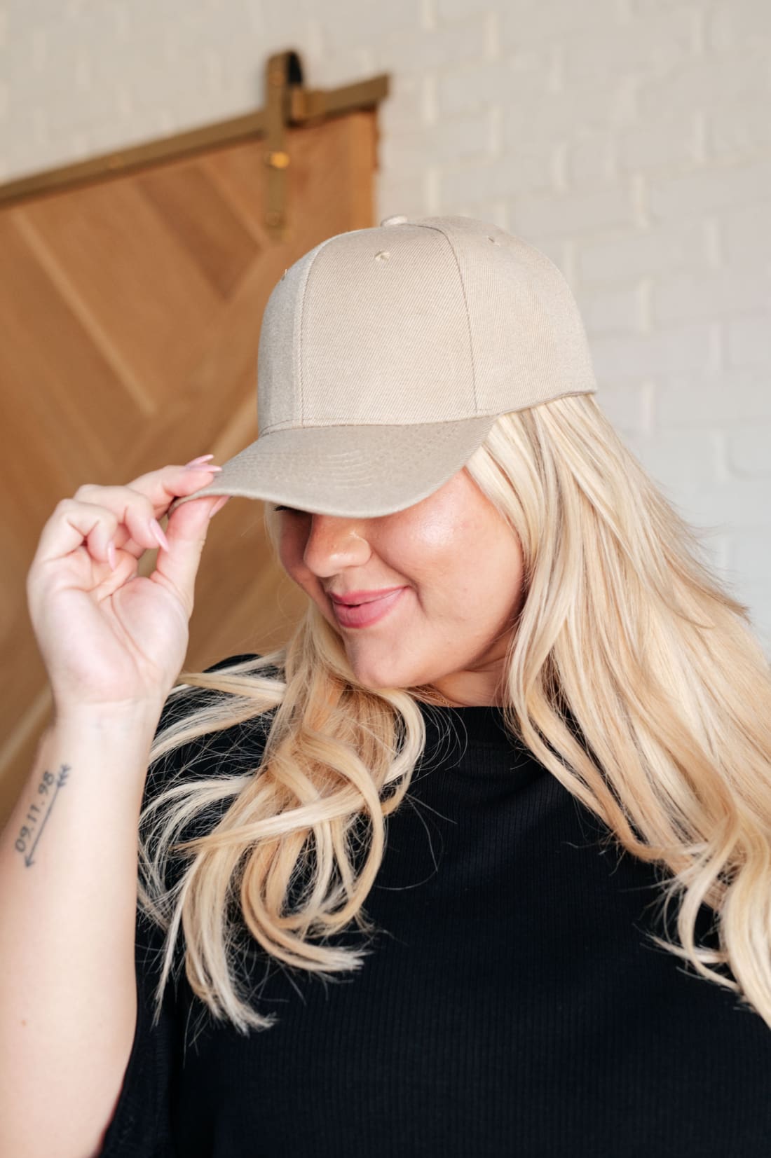 Basic Babe Ball Cap in Khaki | Hats & Caps