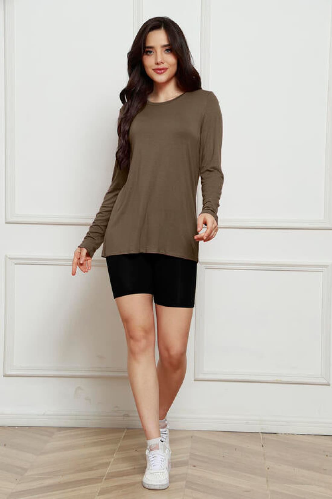 Basic Bae Full Size Round Neck Long Sleeve Top | Long Sleeve Tops