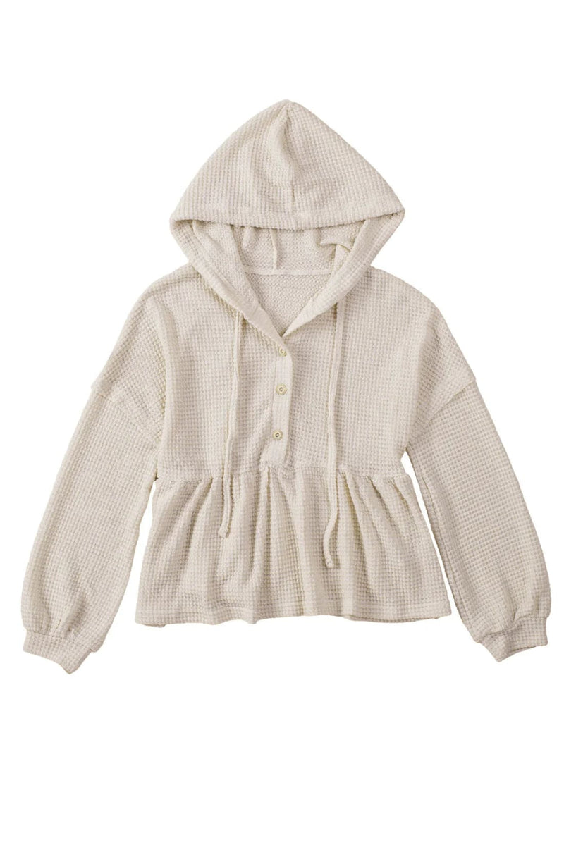 Don’t Waffle About Waffle Knit Hoodie