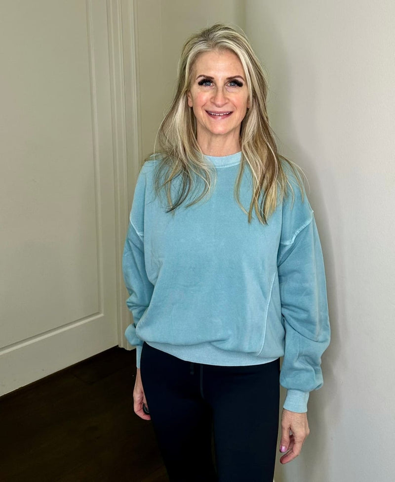 Beyond the Basics Pullover in Violet