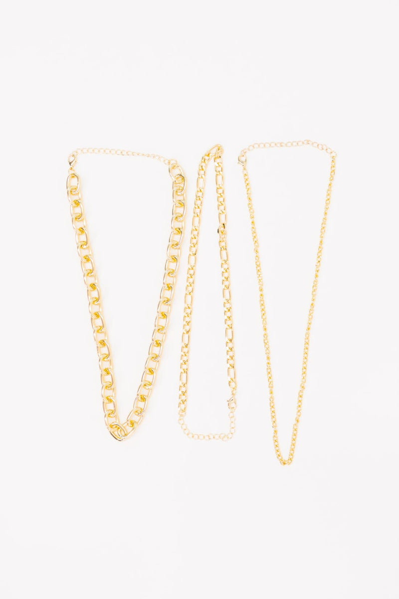 Big Bold and Beautiful Layered Chunky Necklace in Gold