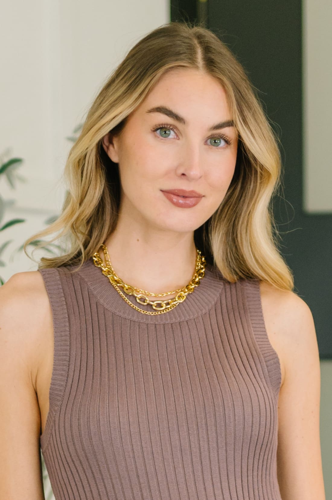 Big Bold and Beautiful Layered Chunky Necklace in Gold