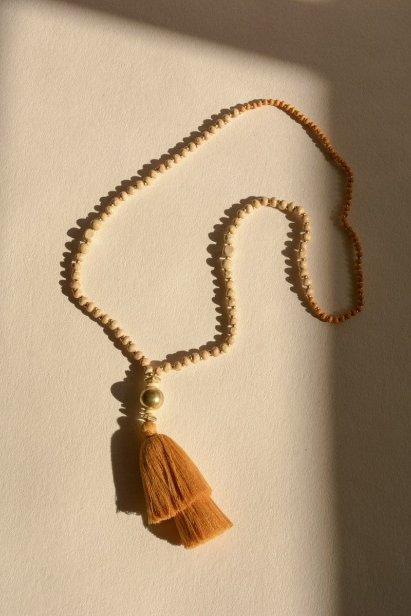 Bohemian Beaded Tassel Necklace | Necklace