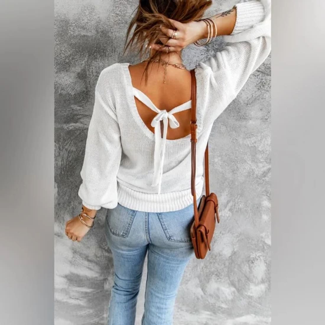 Bow-Back Sweater - Limited Quantities