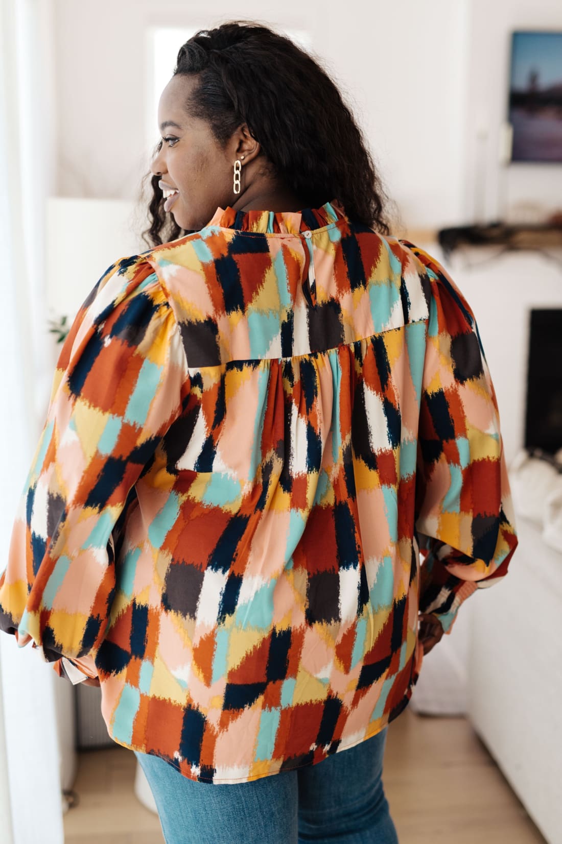 Call It What It Is Mod Print Blouse | Blouses & Shirts