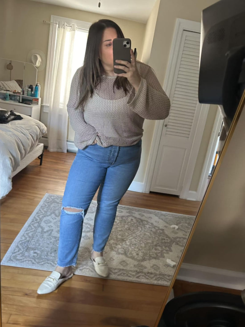 Calming Down Loose Knit Top