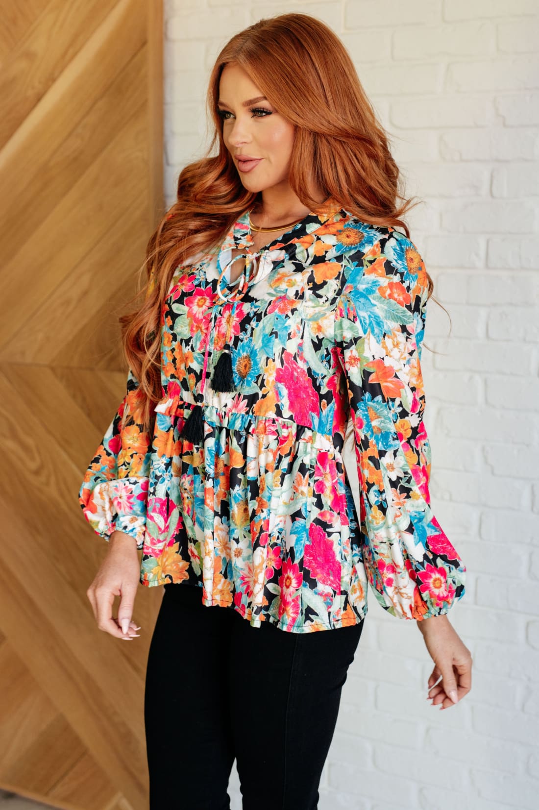 Carry Me Away Floral Peplum Blouse | Blouses & Shirts