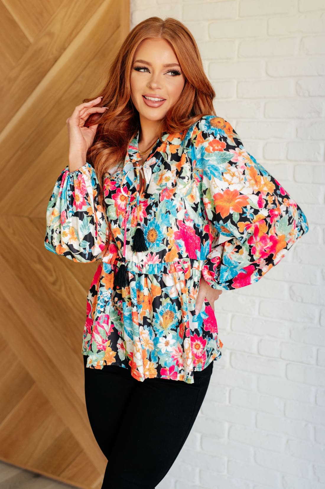 Carry Me Away Floral Peplum Blouse | Blouses & Shirts