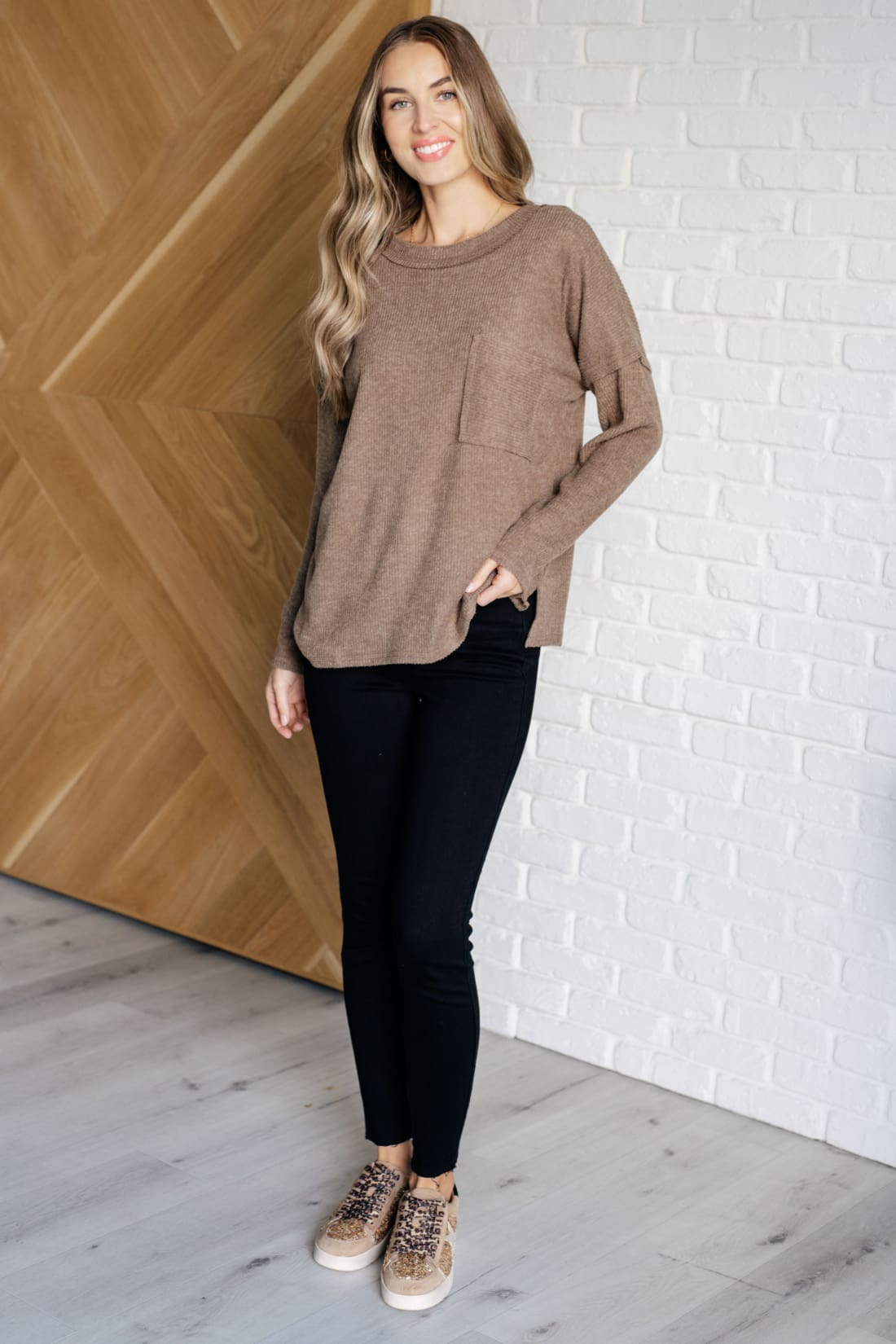 Casual Tuesday Ribbed Knit Sweater in Mocha | Sweaters & Cardigans