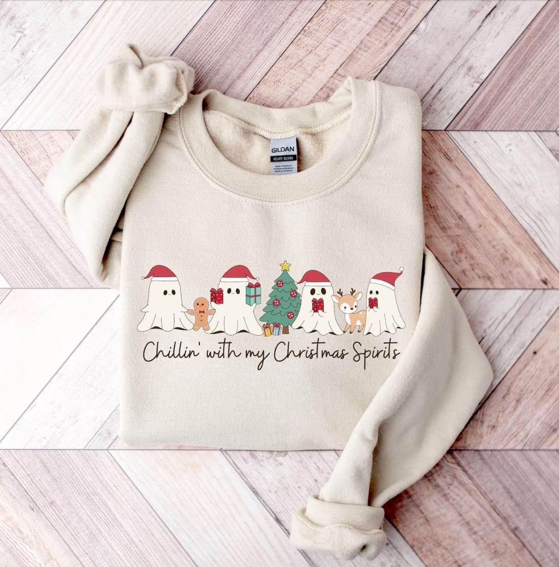 Christmas Spirits Graphic Sweatshirt | Womens