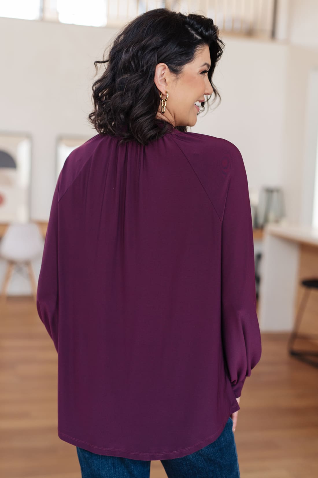 Closing Time Mock Neck Blouse | Tops