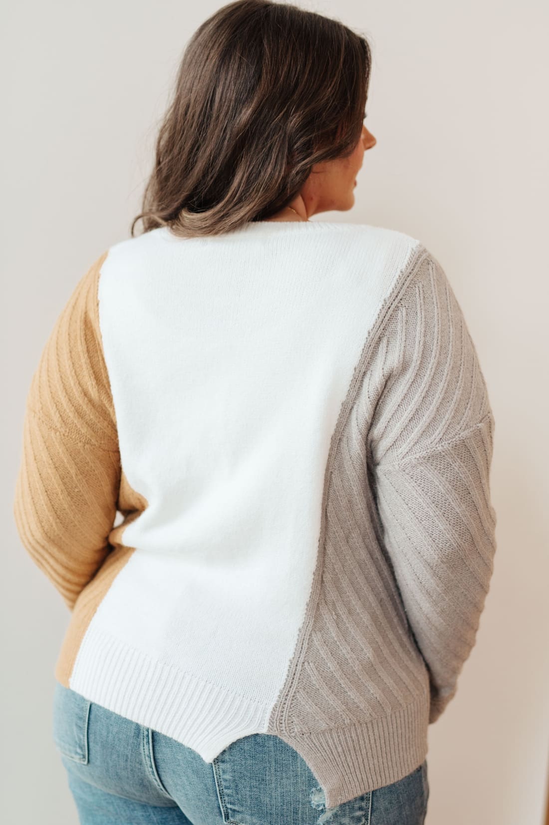 Color Block Sweater in Neutrals | Sweaters & Cardigans