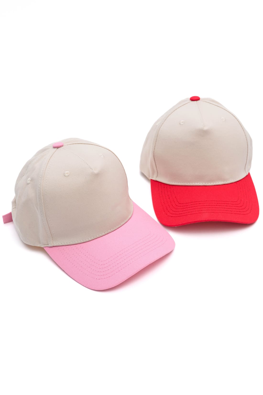 Pretty in Pink Two Tone Canvas Cap Set