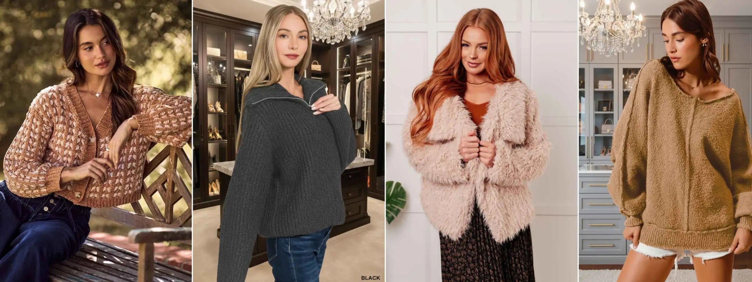 A cozy, textured knit cardigan in a soft beige hue with a relaxed fit and ribbed cuffs.