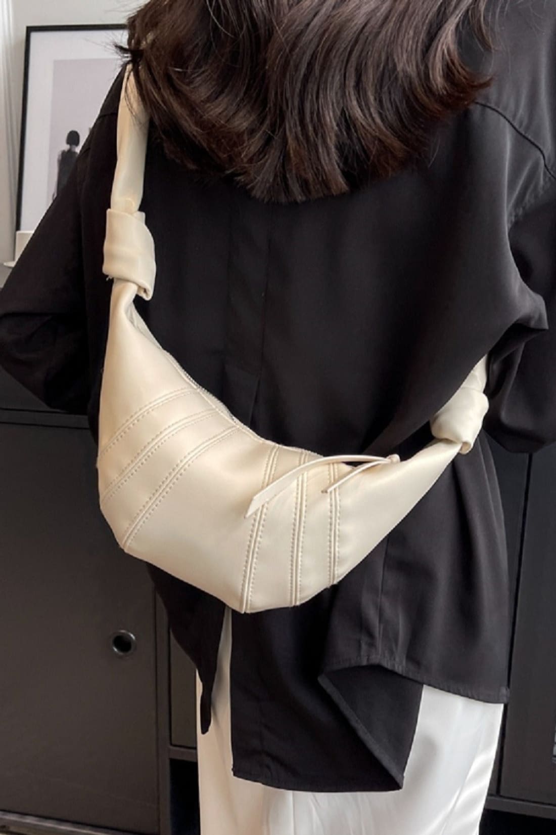 Croissant Faux Leather Crossbody Bag | bags