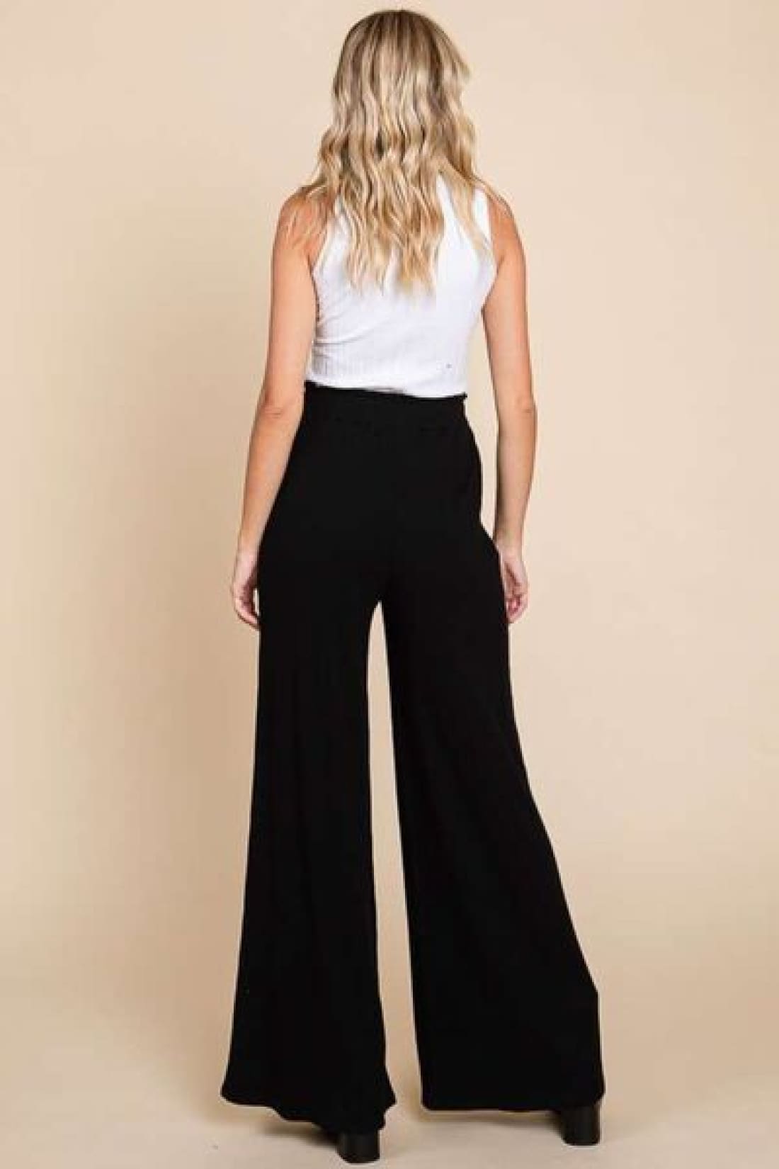 Culture Code Full Size High Waist Wide Leg Pants | pants