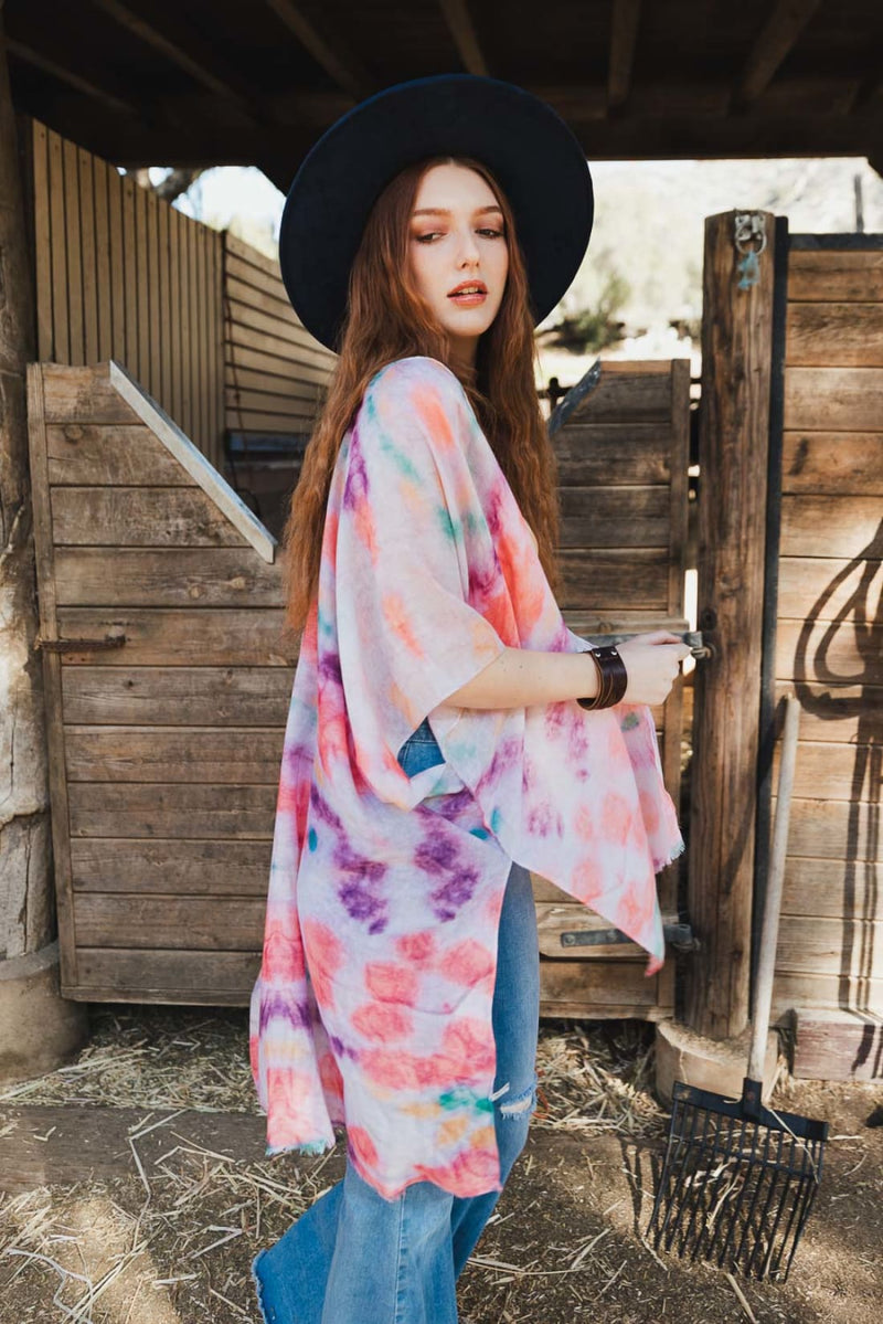 Daydream Tie Dye Cover Up | Kimono