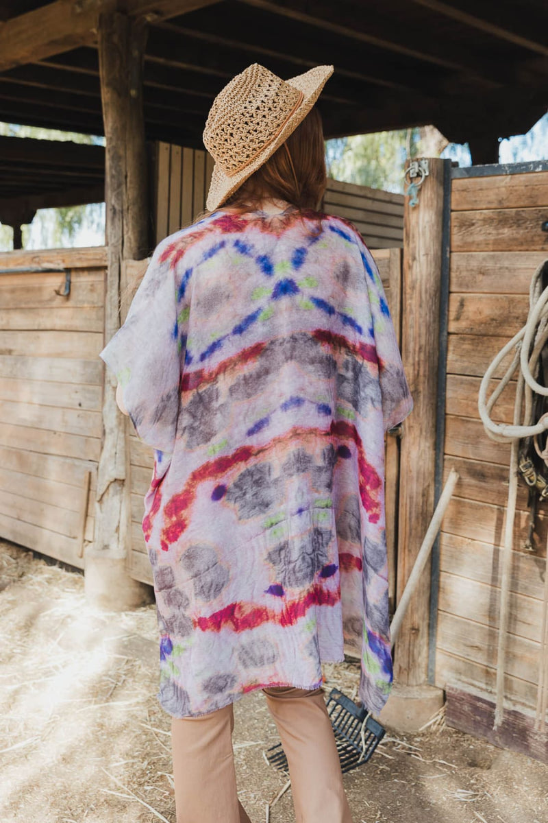 Daydream Tie Dye Cover Up | Kimono