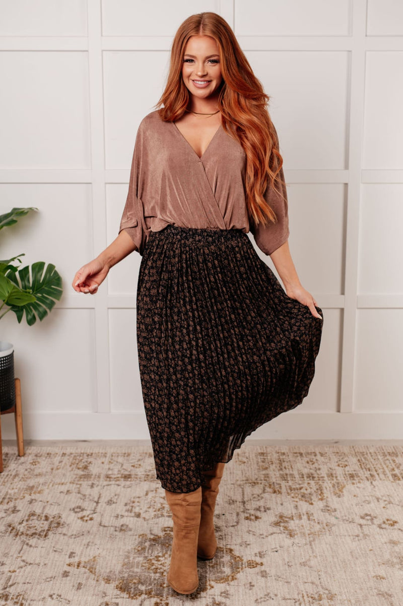 Dazzlingly Draped V Neck Blouse