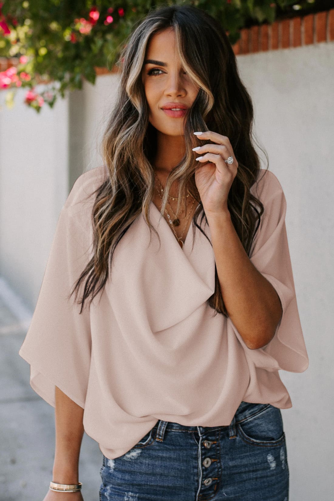 Desk to Dinner Draped Blouse | Blouses & Shirts